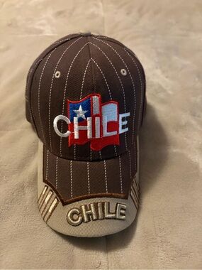 Source Unknown Brown Baseball Cap with Chile Embroidery